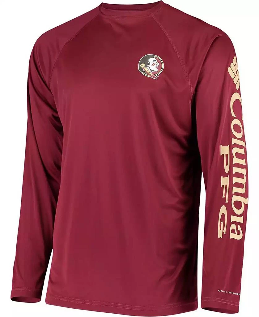 商品Columbia|Men's PFG Garnet Florida State Seminoles Terminal Tackle Omni-Shade Long Sleeve T-shirt,价格¥252,第2张图片详细描述