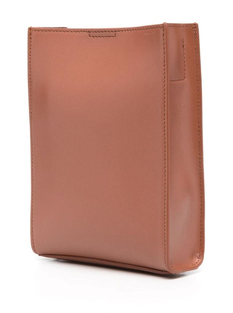 Tangle Mini Brown Leather Crossbody Bag Jil Sander Woman商品第2张图片规格展示