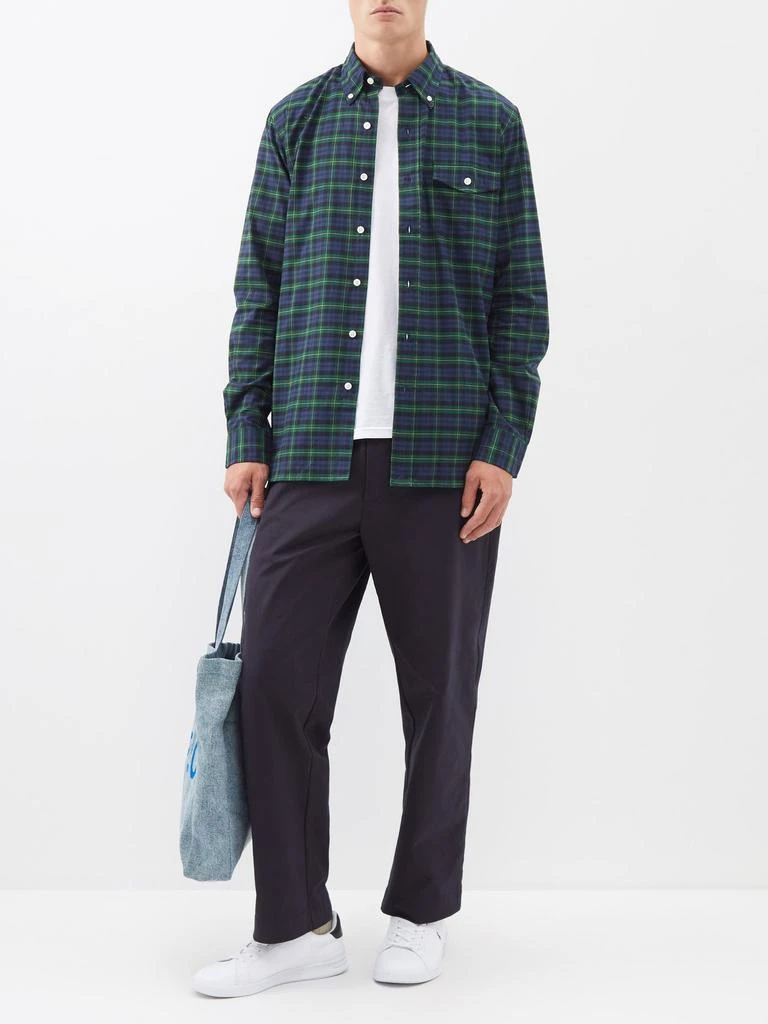 商品Ralph Lauren|Checked cotton long-sleeve shirt,价格¥682,第2张图片详细描述