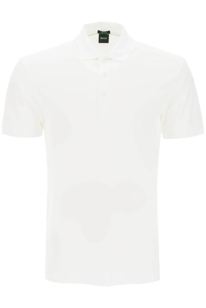 商品Hugo Boss|Regular fit jacquard polo shirt,价格¥515,第1张图片