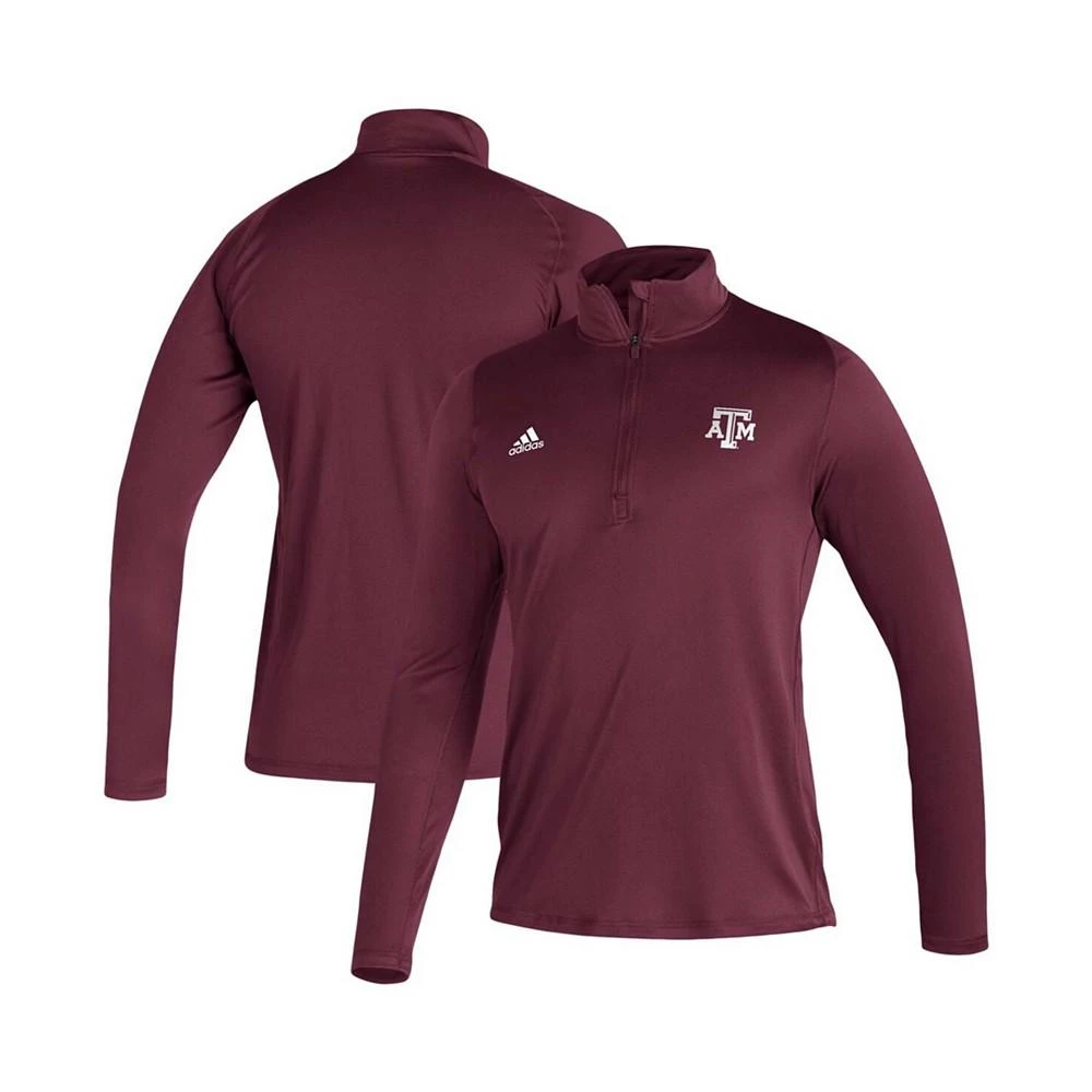 商品Adidas|Men's Maroon Texas A M Aggies Freelift Sport Raglan Quarter-Zip Jacket,价格¥329,第1张图片