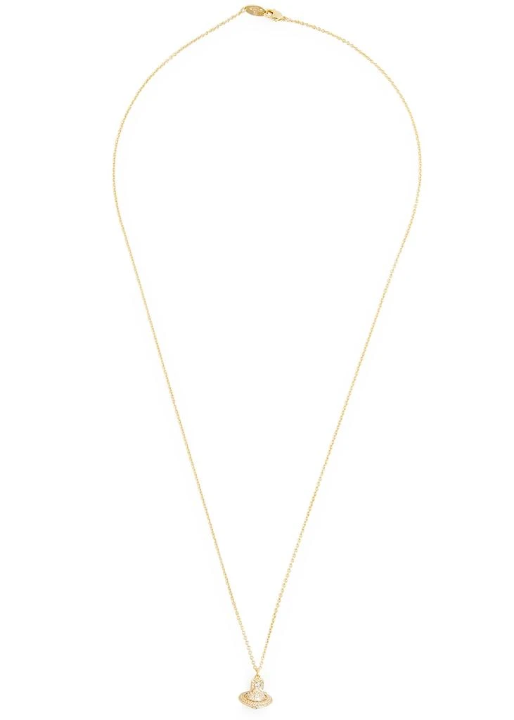 商品Vivienne Westwood|Carmela crystal-embellished orb necklace,价格¥1468,第1张图片