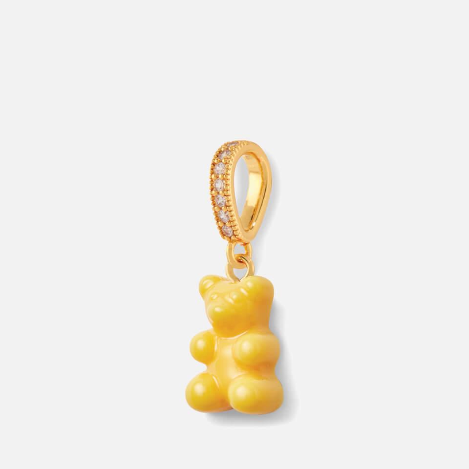 Crystal Haze Women's Pave Nostalgia Bear Pendant - New York Taxi Yellow商品第3张图片规格展示