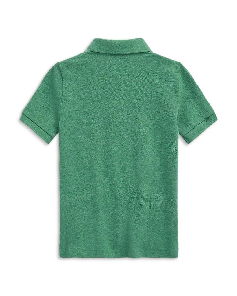 商品Ralph Lauren|Boys' Green Cotton Mesh Polo Shirt - Big Kid,价格¥252,第2张图片详细描述
