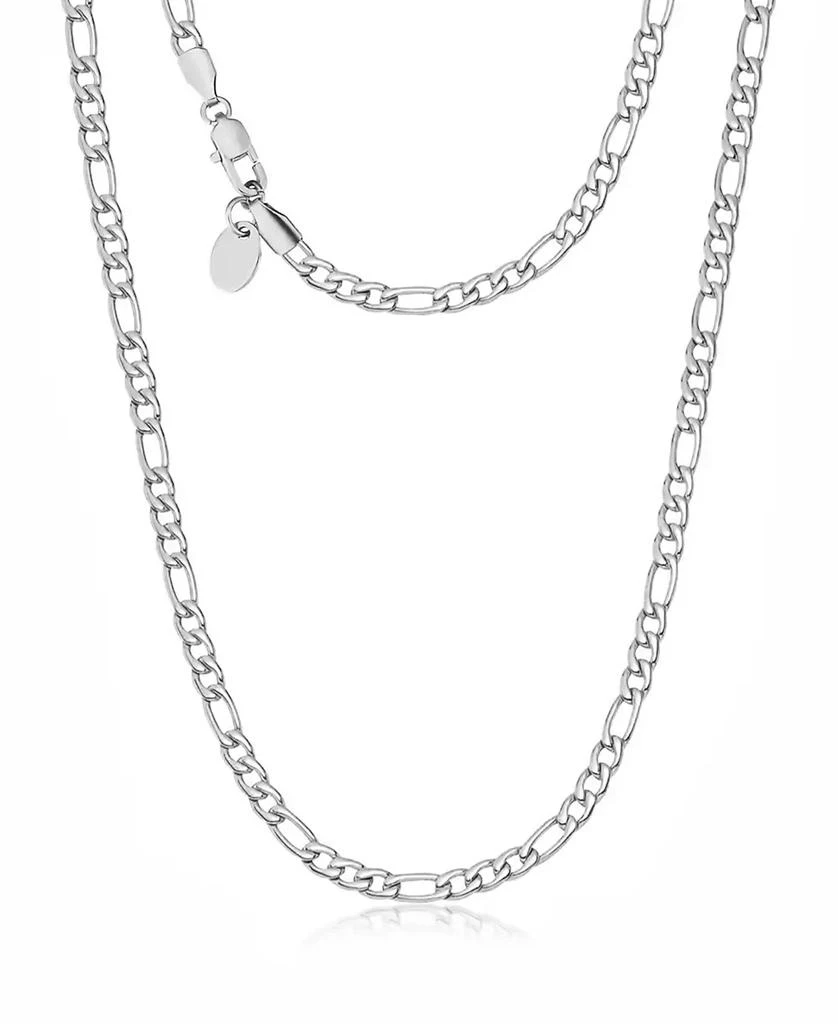 商品Rhona Sutton|Silver Stainless Steel 5MM Figaro Chain Necklace,价格¥487,第1张图片