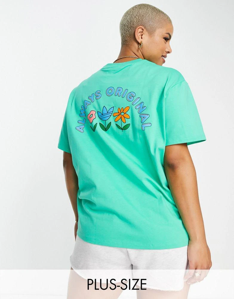 商品Adidas|adidas Originals Plus t-shirt with back print in green,价格¥348,第1张图片