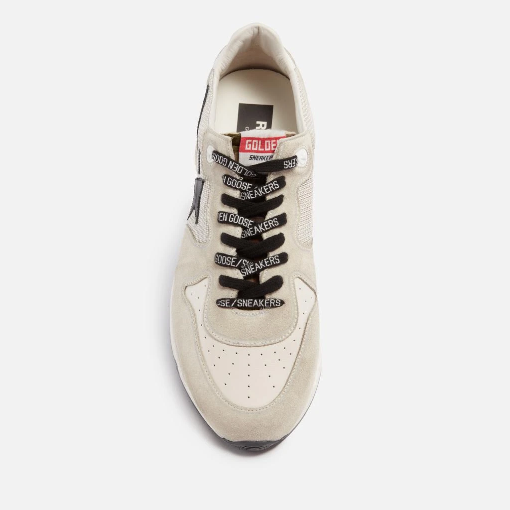 商品Golden Goose|Golden Goose Running Leather, Suede and Mesh Trainers,价格¥2643,第3张图片详细描述