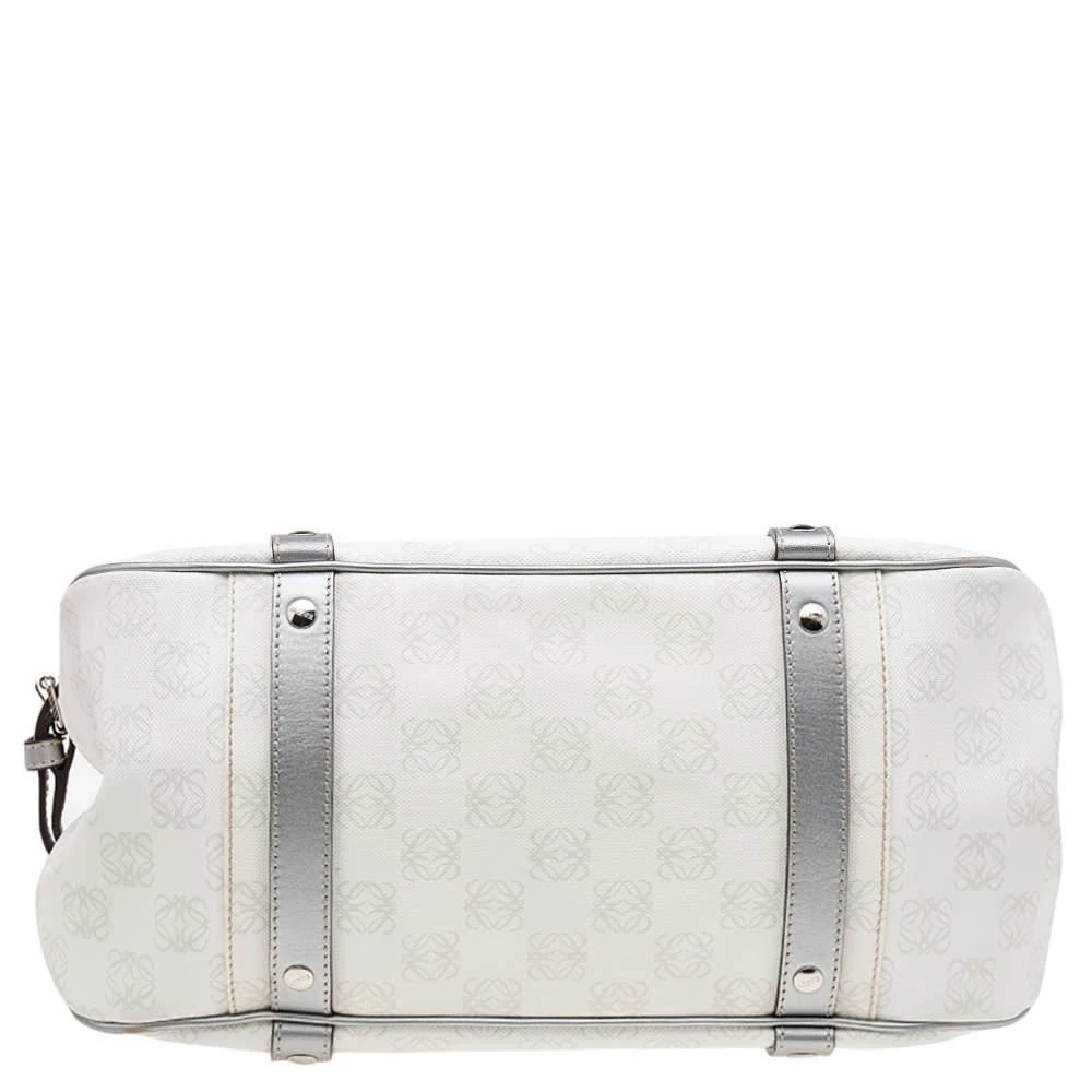 Loewe White/Grey Anagram PVC and Leather Tote 商品