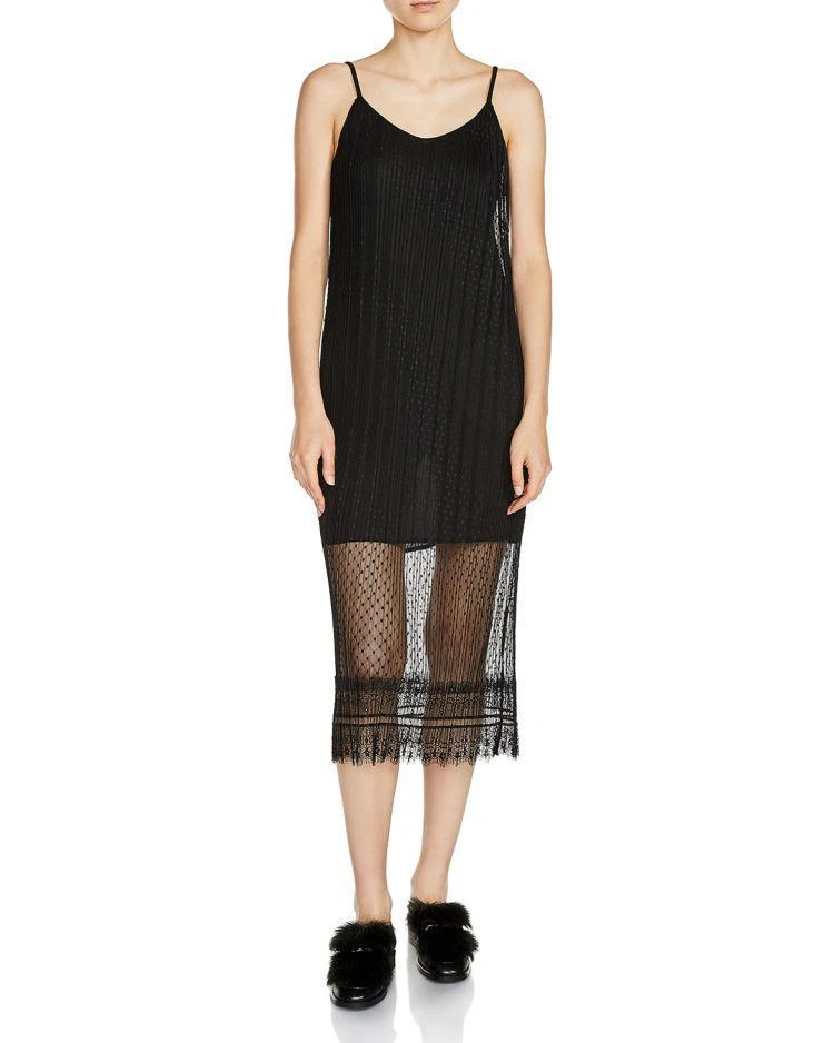商品Maje|Raelys Lace Midi Dress ,价格¥1203,第1张图片