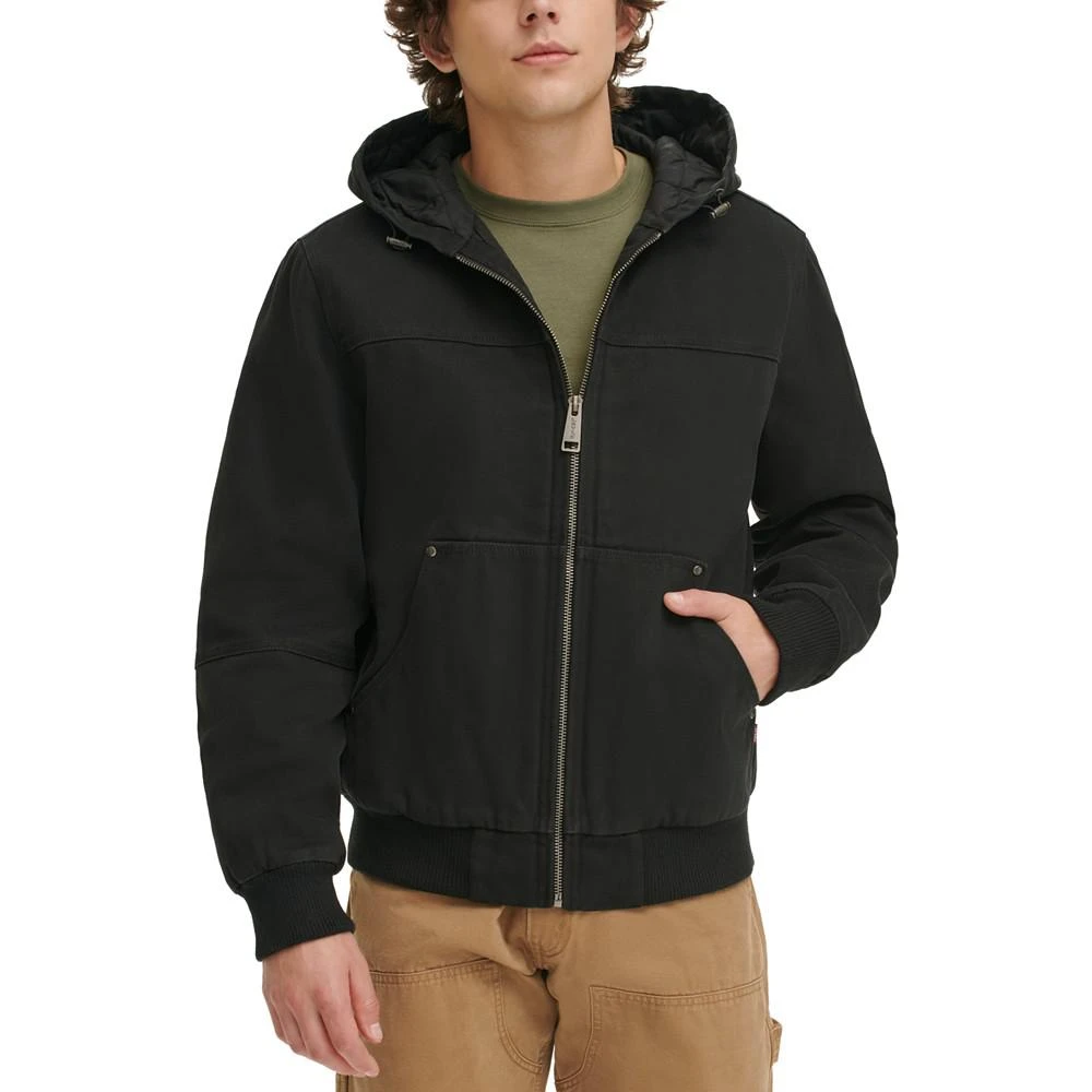商品Levi's|Men's Workwear Hoodie Bomber Jacket with Quilted Lining,价格¥675,第1张图片
