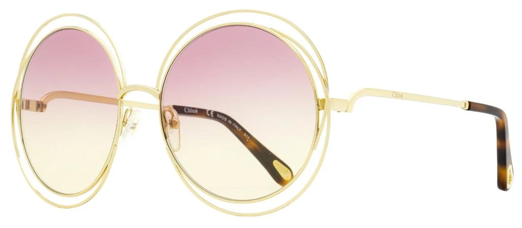 商品Chloé|Chloe Women's Halo Sunglasses CE114S 702 Gold/Havana 58mm,价格¥1179,第1张图片