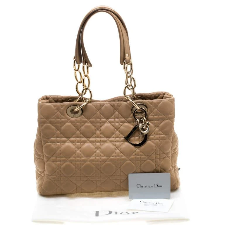 Dior Beige Cannage Leather Dior Soft Shopping Tote 商品