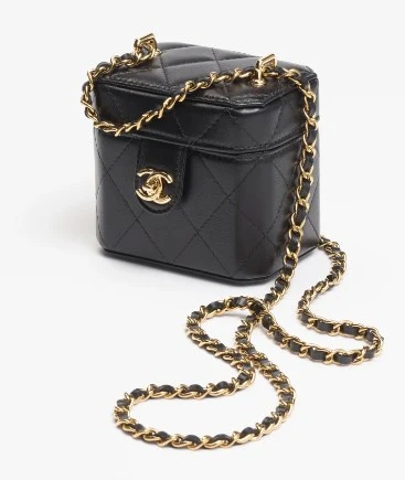 Chanel Small Caviar Vanity Bag Light Beige - NOBLEMARS