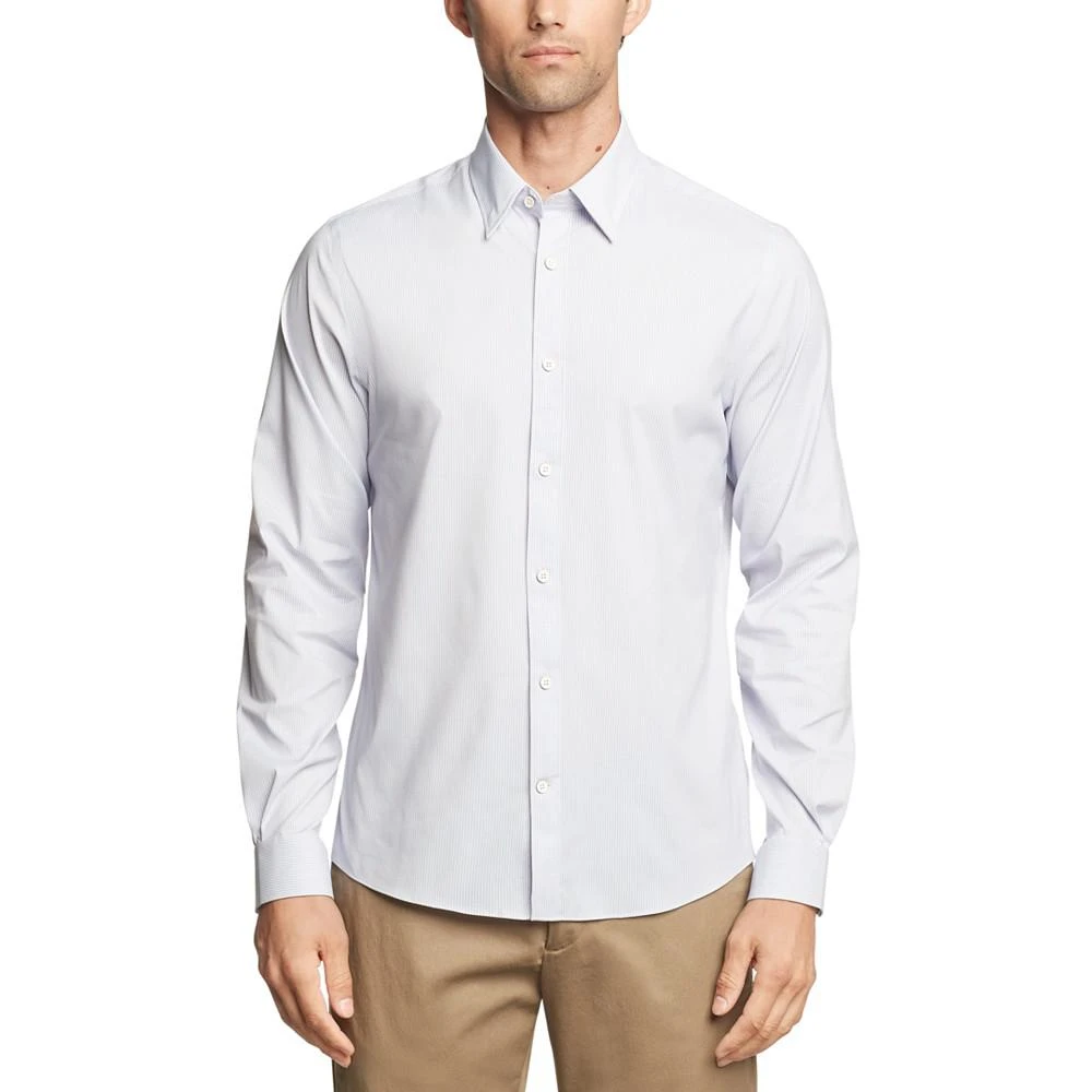 商品Tommy Hilfiger|Men's Tech The No Tuck Slim Fit Stretch Dress Shirt,价格¥239,第1张图片