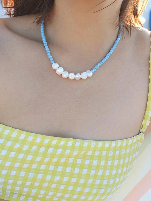 商品MORL|Lovely Pearl Necklace,价格¥361,第5张图片详细描述