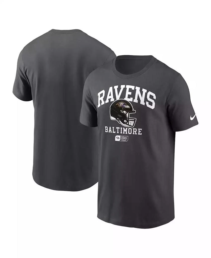 商品NIKE|Men's Anthracite Baltimore Ravens Helmet Essential T-Shirt,价格¥260,第1张图片