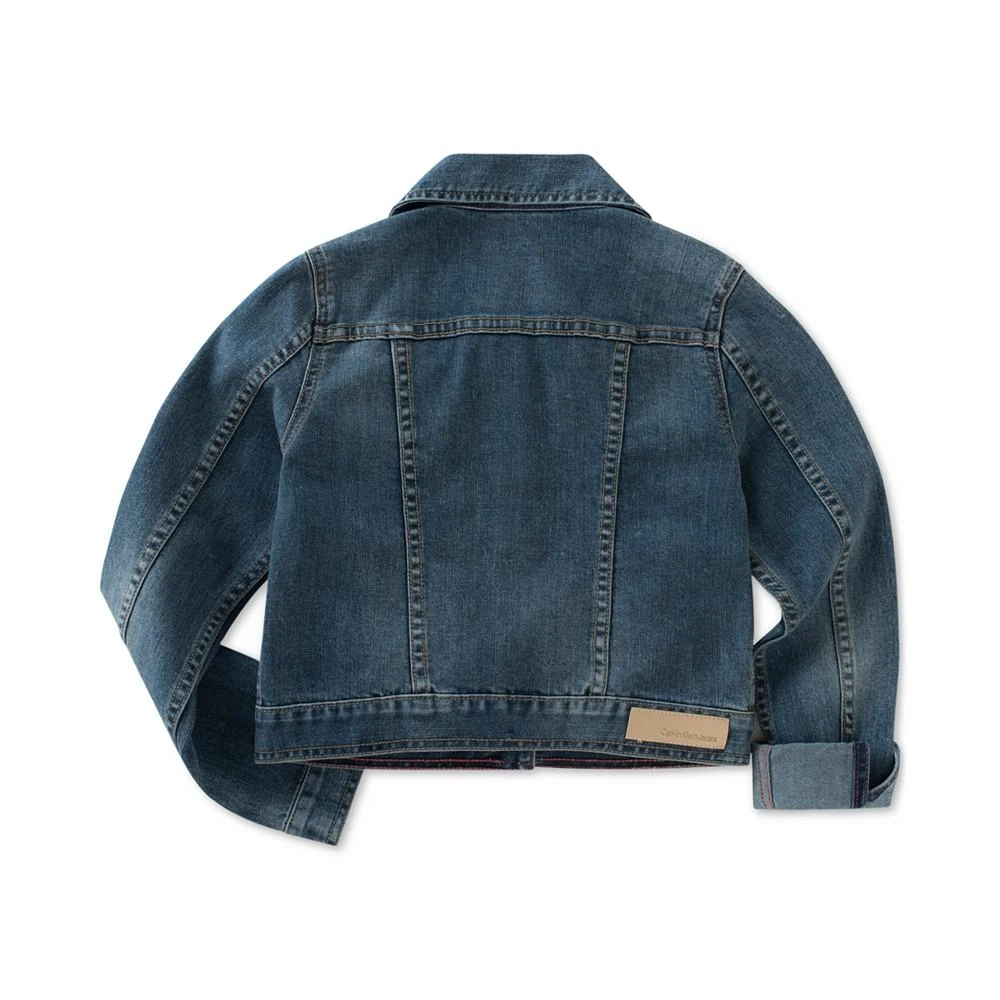 商品Calvin Klein|Big Girls Denim Jacket,价格¥183,第2张图片详细描述