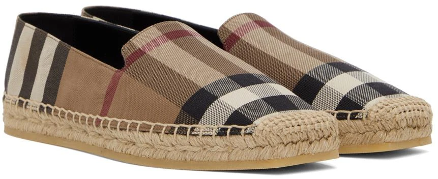 商品Burberry|Beige Vintage Check Espadrilles,价格¥4291,第4张图片详细描述