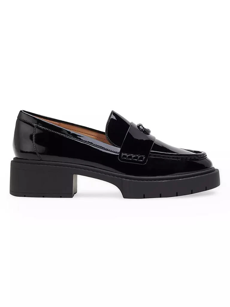 商品Coach|Leah 38MM Patent Leather Loafers,价格¥1435,第1张图片