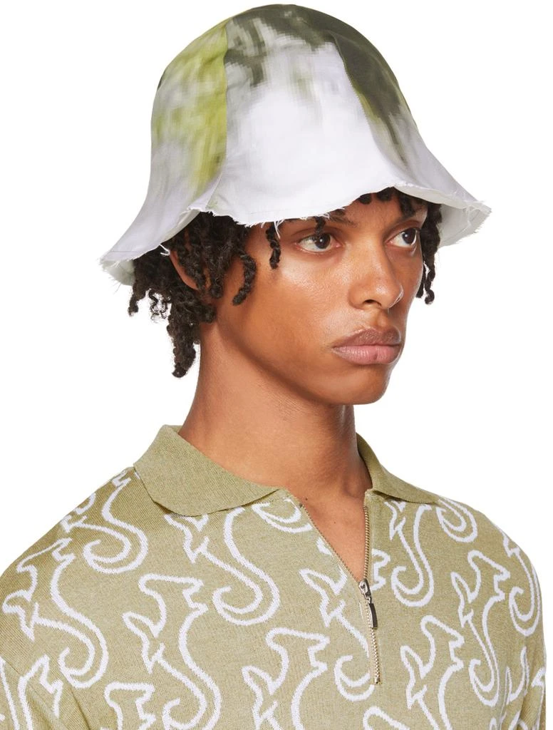 商品Serapis|SSENSE Exclusive Green & Gray Bucket Hat,价格¥381,第2张图片详细描述