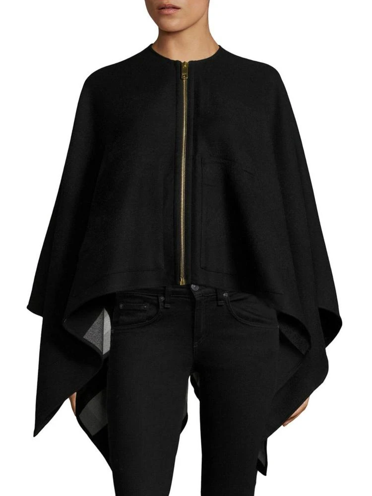 商品Burberry|Extra Fine Merino Wool Zip Cape,价格¥5974,第1张图片