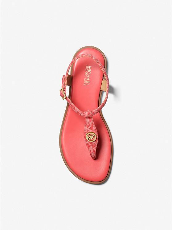 商品Michael Kors|Mallory Logo T-Strap Sandal,价格¥318-¥530,第5张图片详细描述