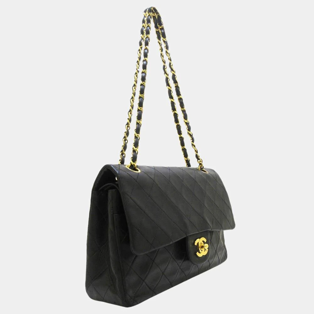 商品[二手商品] Chanel|Chanel Black Classic Medium Lambskin Double Flap Bag,价格¥22086,第2张图片详细描述