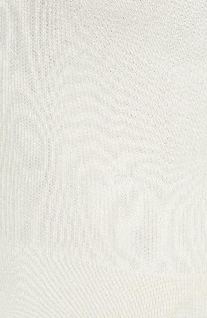 Shrunken Ribbed Silk & Cotton Polo Sweater商品第6张图片规格展示
