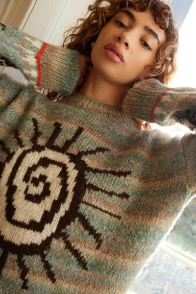 商品Urban Outfitters|UO Spacedye Sun Knit Sweater,价格¥598,第2张图片详细描述