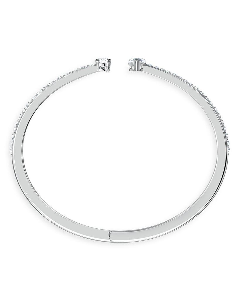 Attract Mixed Crystal Cuff Bracelet in Silver Tone商品第3张图片规格展示