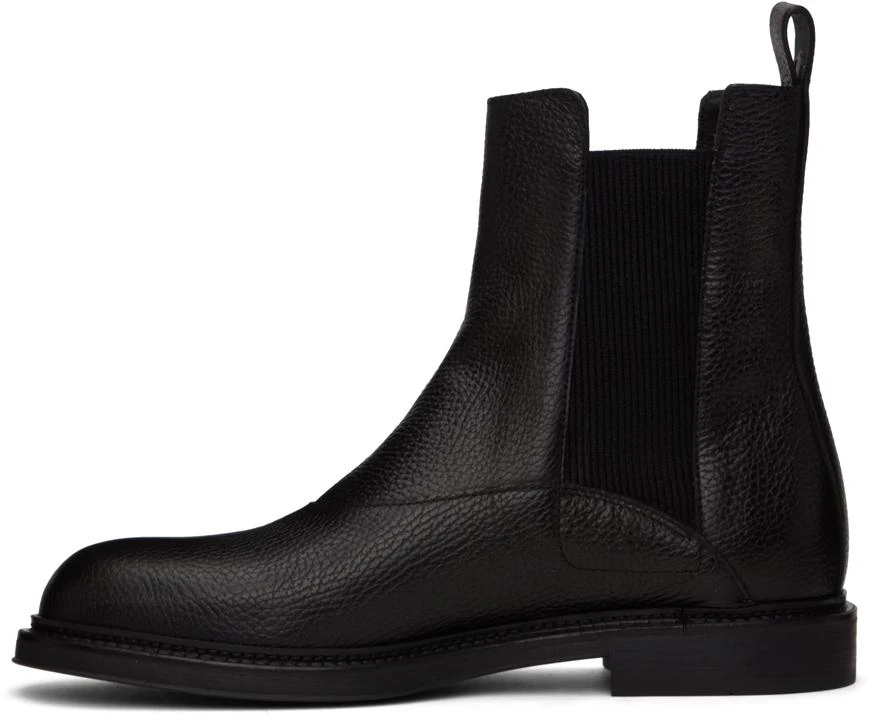 商品Emporio Armani|Black Paneled Chelsea Boots,价格¥2375,第3张图片详细描述