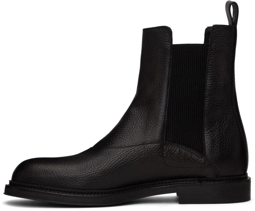 商品Emporio Armani|Black Paneled Chelsea Boots,价格¥1548,第3张图片详细描述