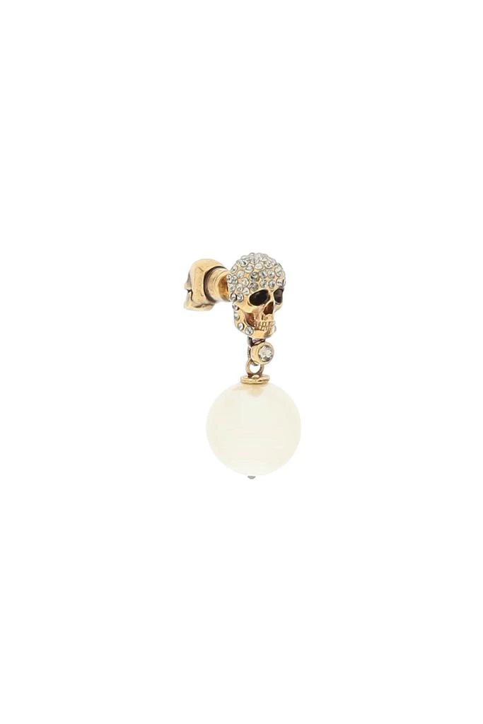 商品Alexander McQueen|ALEXANDER MCQUEEN PEARL SKULL EARRINGS,价格¥2187,第4张图片详细描述