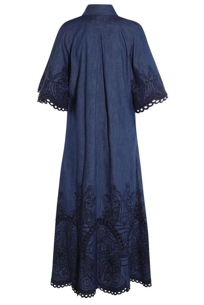 商品Zimmermann|Zimmermann Coco Embroidered Denim Dress,价格¥9516,第2张图片详细描述