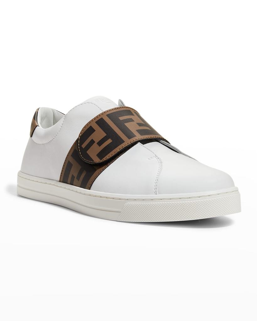 Boy's Fendi Grip-Strap Sneakers, Size 31-39商品第2张图片规格展示