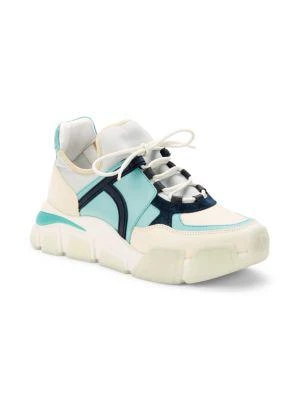 商品Salvatore Ferragamo|Cimbra Mix Media Chunky Sneakers,价格¥3323,第2张图片详细描述