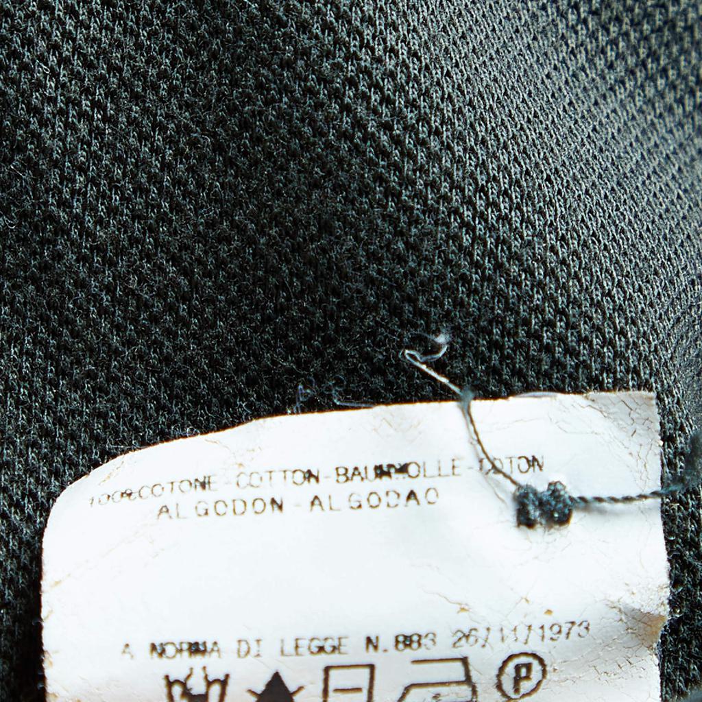 Just Cavalli Olive Green Cotton Pique Long Sleeve Polo T-Shirt L商品第5张图片规格展示