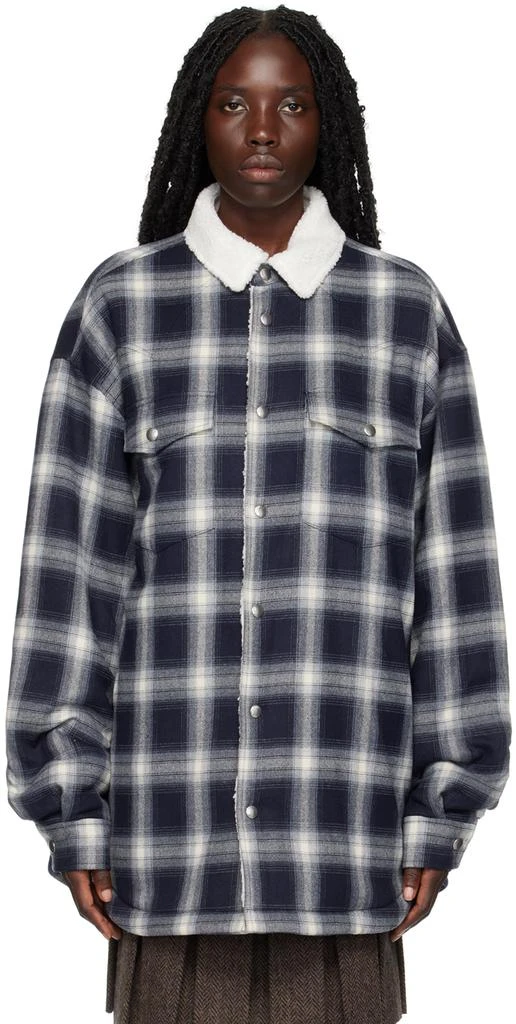 商品We11done|Navy Check Jacket,价格¥1514,第1张图片