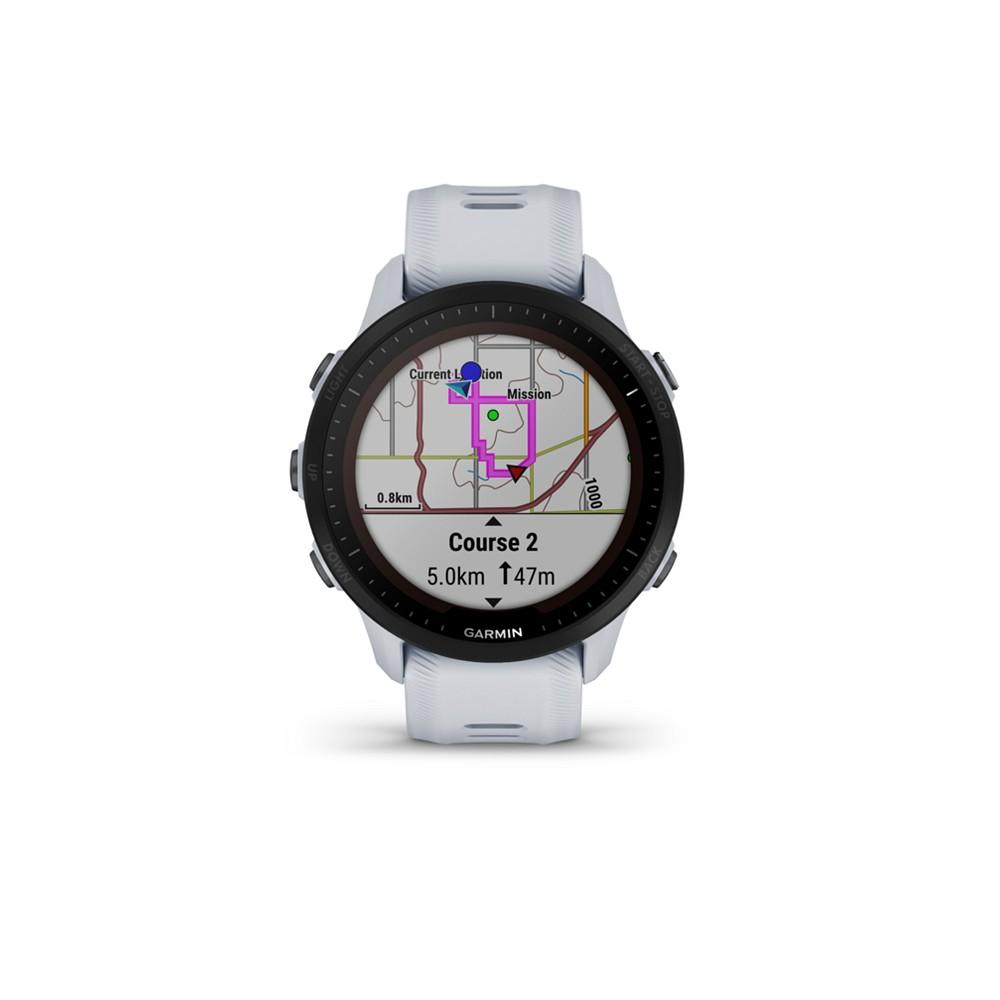 Unisex Forerunner 955 Solar White Fiber - Reinforced Polymer Band Watch, 35mm商品第5张图片规格展示