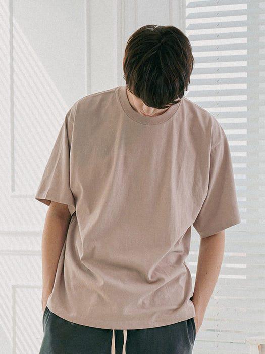 商品PAPERBOY|Basic Essential Chain Short Sleeve T Shirt Beige,价格¥402,第5张图片详细描述