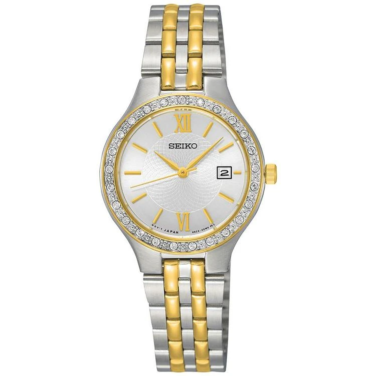 商品Seiko|Women's Two-Tone Stainless Steel Bracelet Watch 27mm SUR758,价格¥1459,第2张图片详细描述