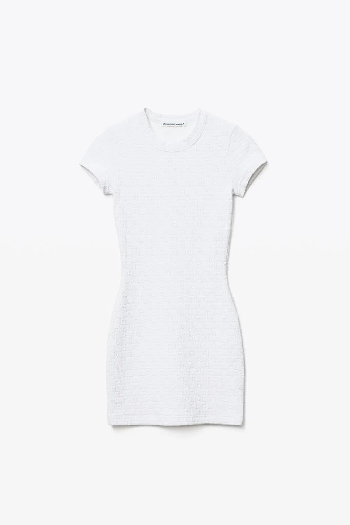 商品Alexander Wang|MINI DRESS IN TEXTURED LOGO JACQUARD,价格¥2201,第3张图片详细描述