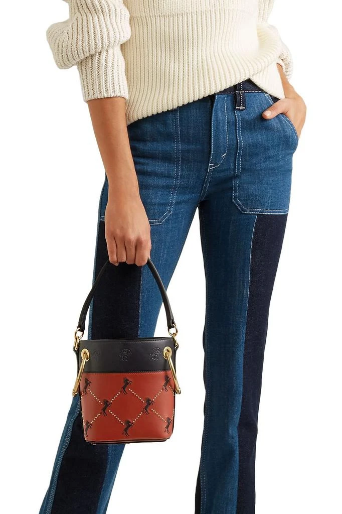 商品Chloé|Roy mini studded embroidered leather bucket bag,价格¥7725,第2张图片详细描述