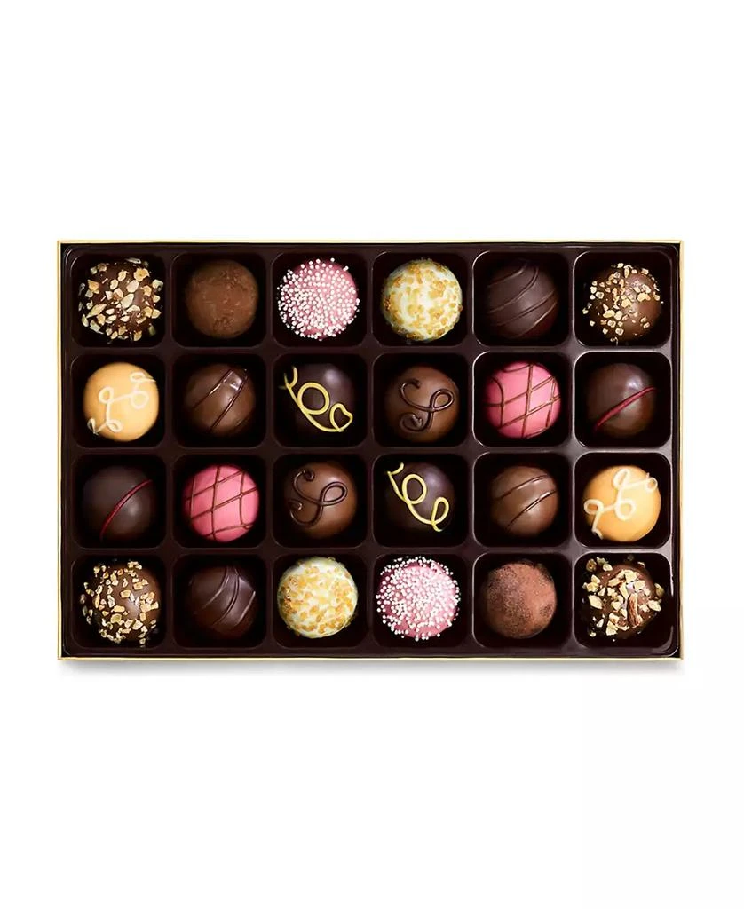 商品Godiva|Signature Chocolate Truffle Gift Box, Red Ribbon, 24 Piece,价格¥345,第4张图片详细描述
