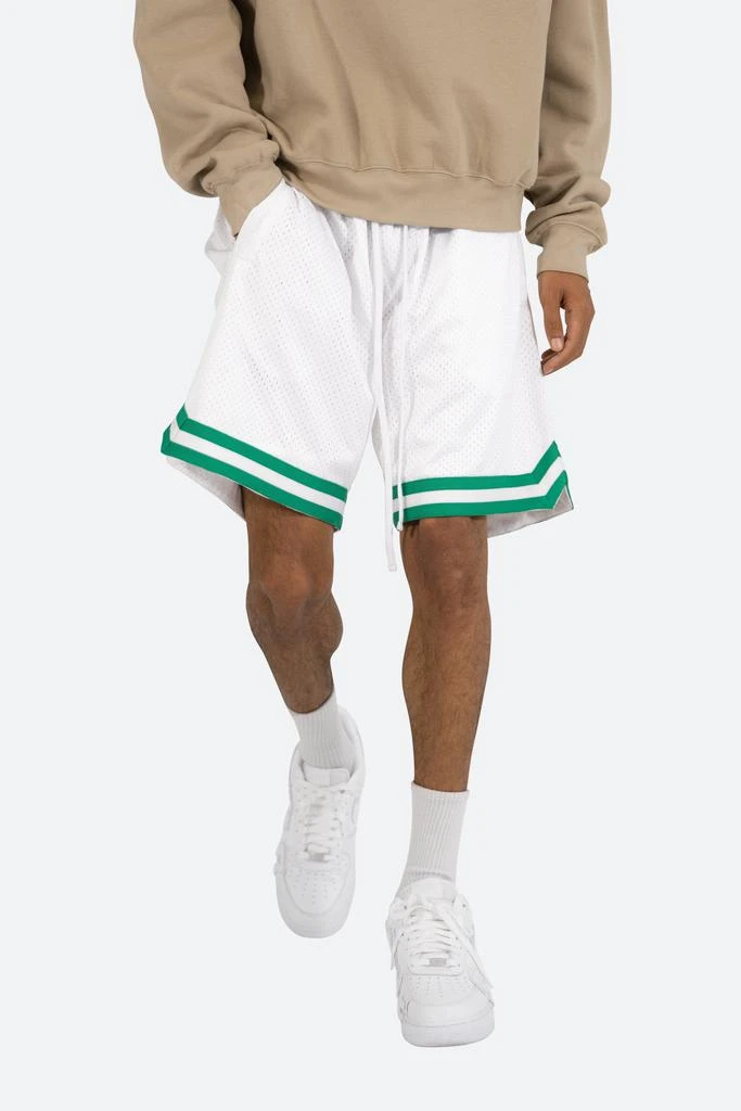 Basic Basketball Shorts - White/Green 商品