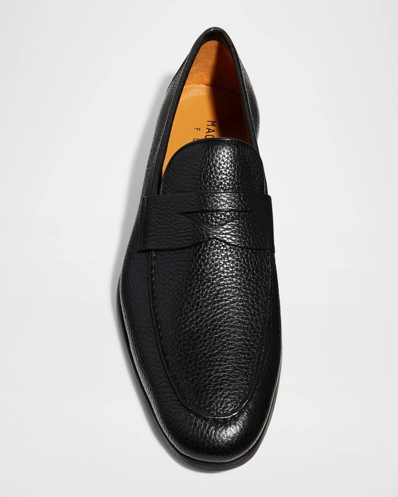 商品Magnanni|Men's Diezma II Leather Penny Loafers,价格¥3475,第5张图片详细描述