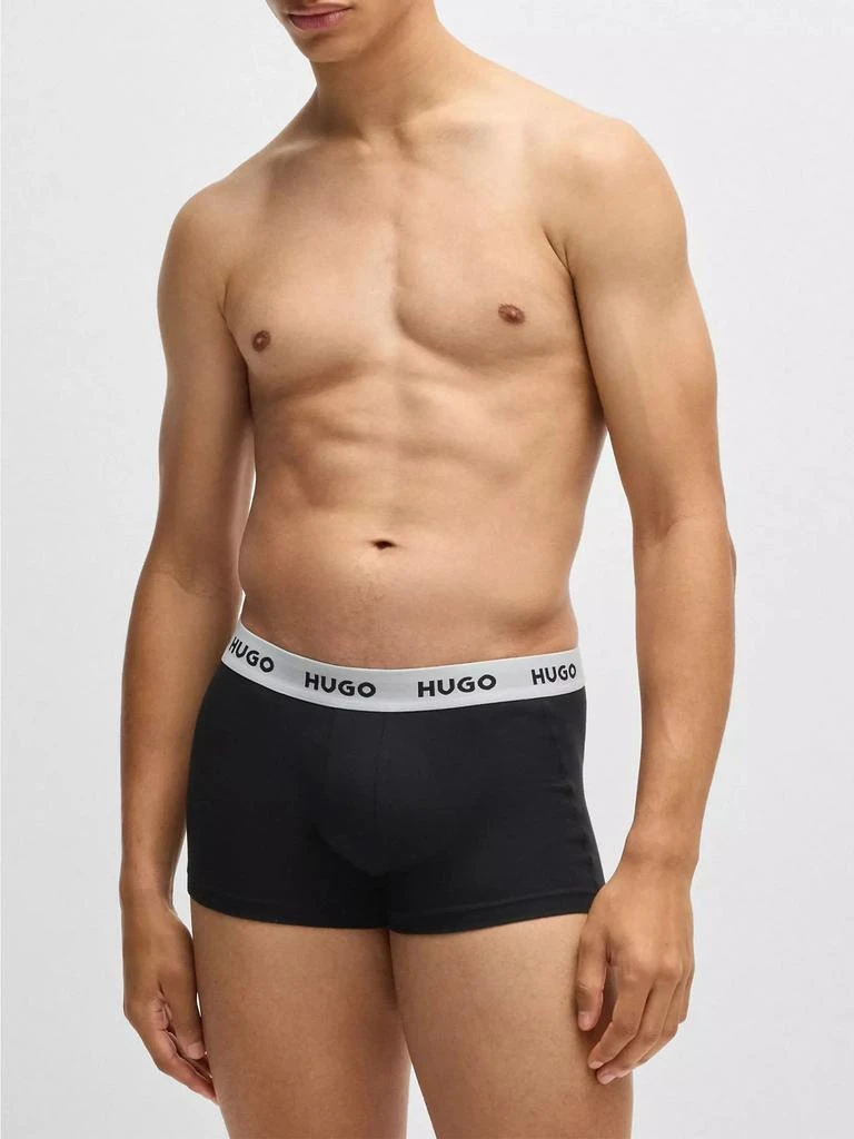 商品Hugo Boss|Three-Pack of Stretch-Cotton Trunks,价格¥336,第2张图片详细描述