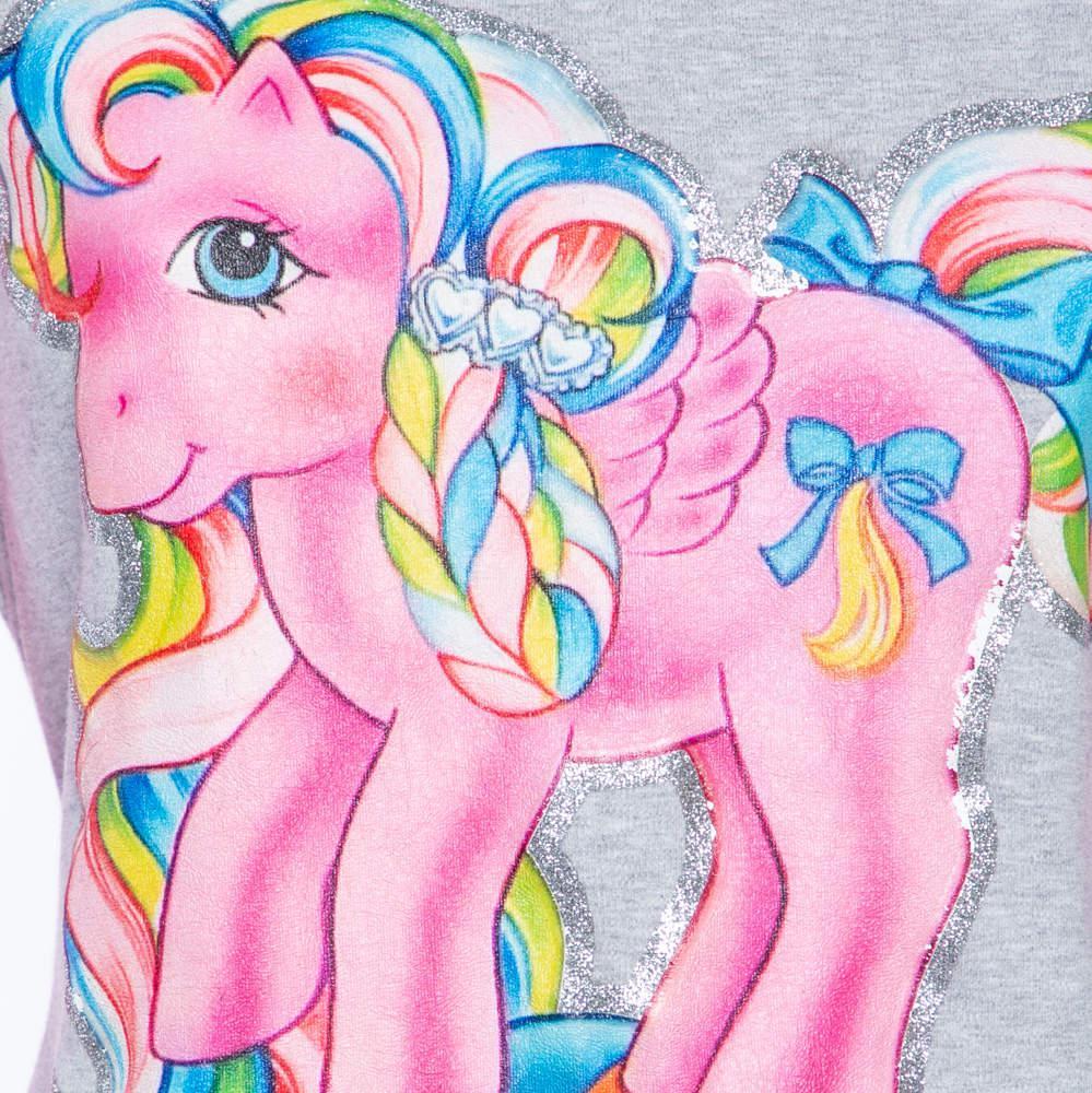 商品[二手商品] Moschino|Moschino Couture Grey & Pink Cotton My Little Pony Printed Mini T-Shirt Dress L,价格¥813,第6张图片详细描述