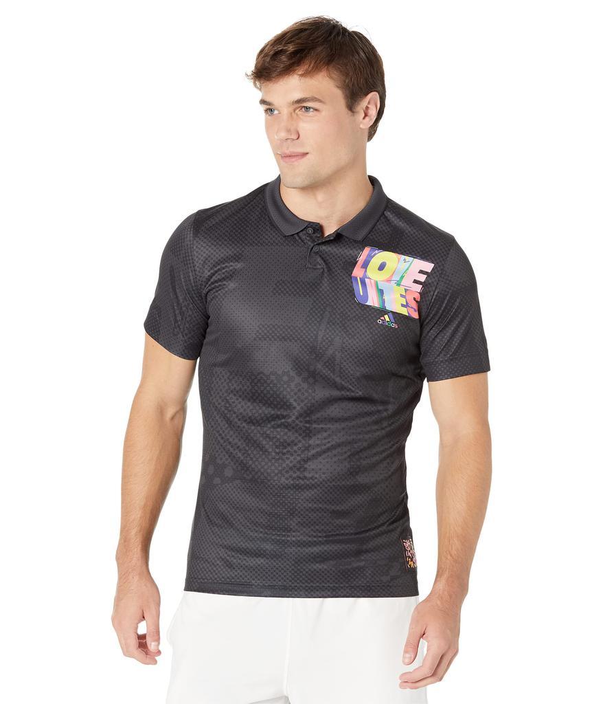 商品Adidas|Tennis Freelift Pride Polo Shirt,价格¥454,第1张图片