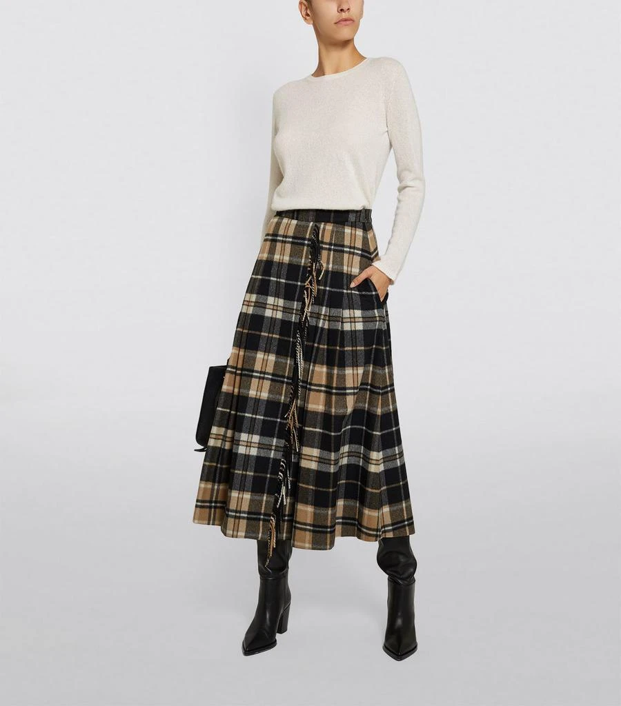 商品Max Mara|Diletta Check Midi Skirt,价格¥3512,第5张图片详细描述